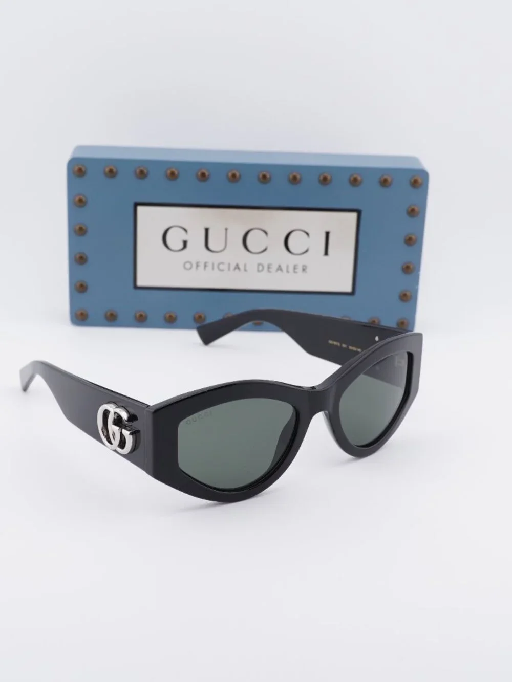 Gucci GG1951S 001 Cat Eye Sunglasses - Black/Grey